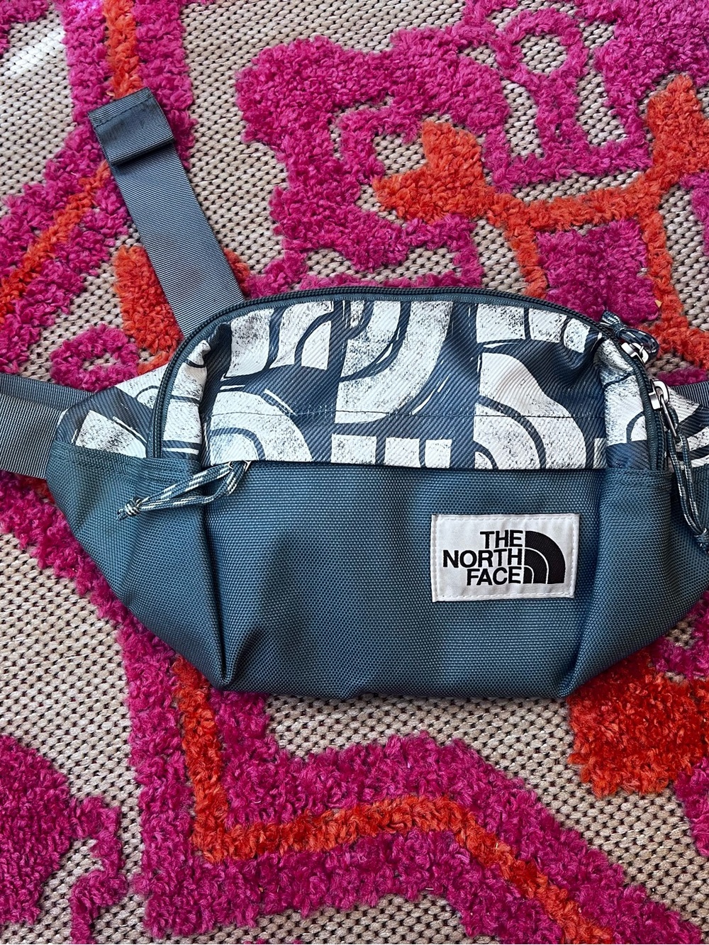 The North Face Blue Graphic Belt Bag